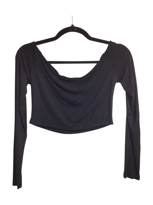 SHEIN Women Crop Tops Regular fit in Black - S - Velora