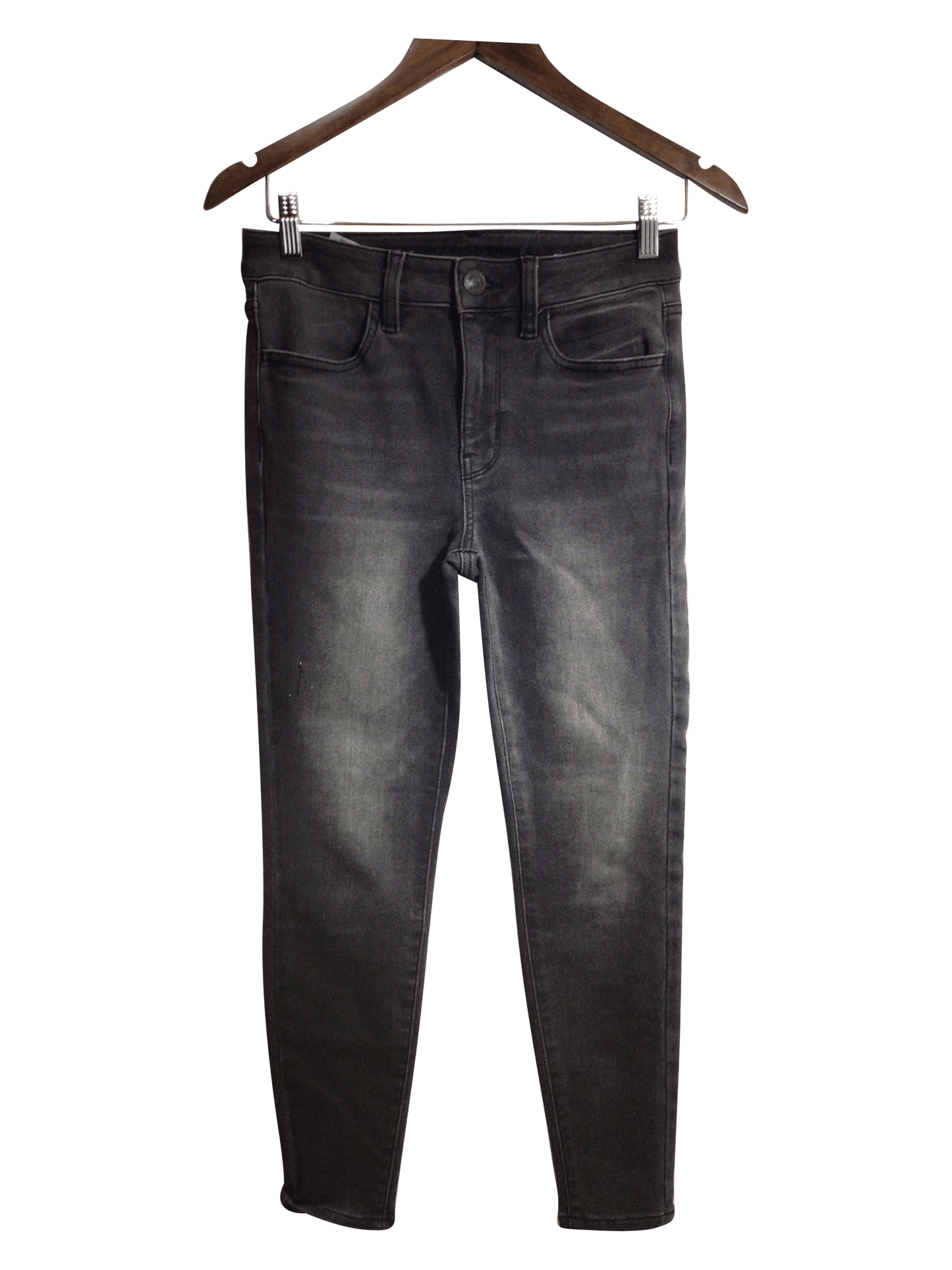 AMERICAN EAGLE Women Straight-Legged Jeans Regular fit in Black - 4 - Velora