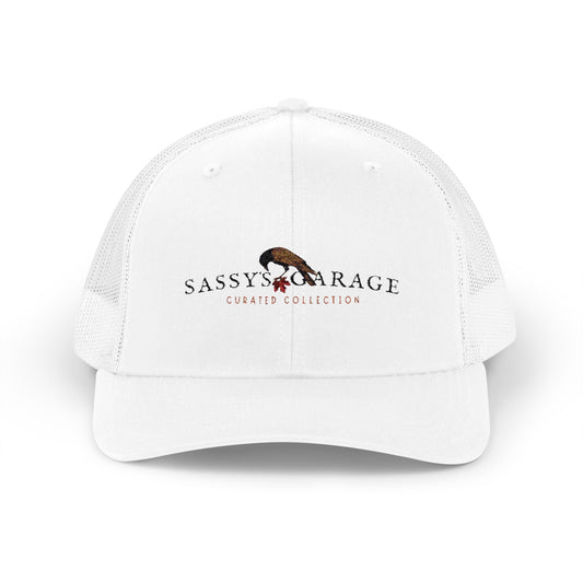 Sassy's Garage Snapback Trucker Cap | Casual Style Hat for Everyday Wear, Outdoor Adventures, Fun Fashion Statement - Velora