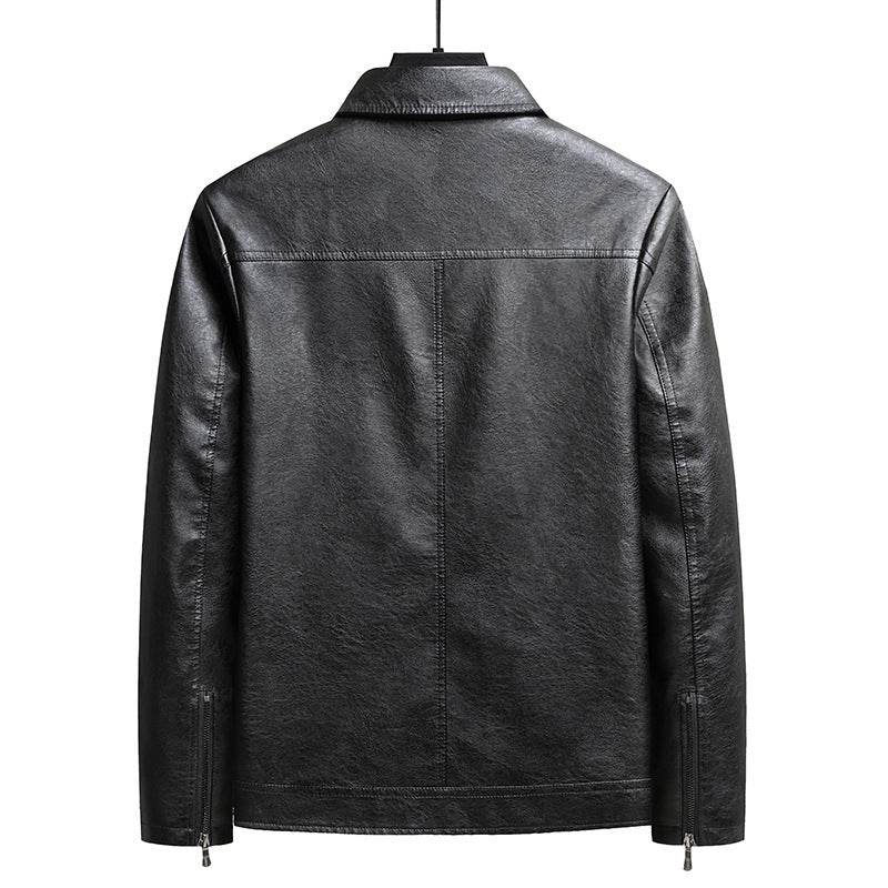 Men's Thin Leather Jacket - Velora