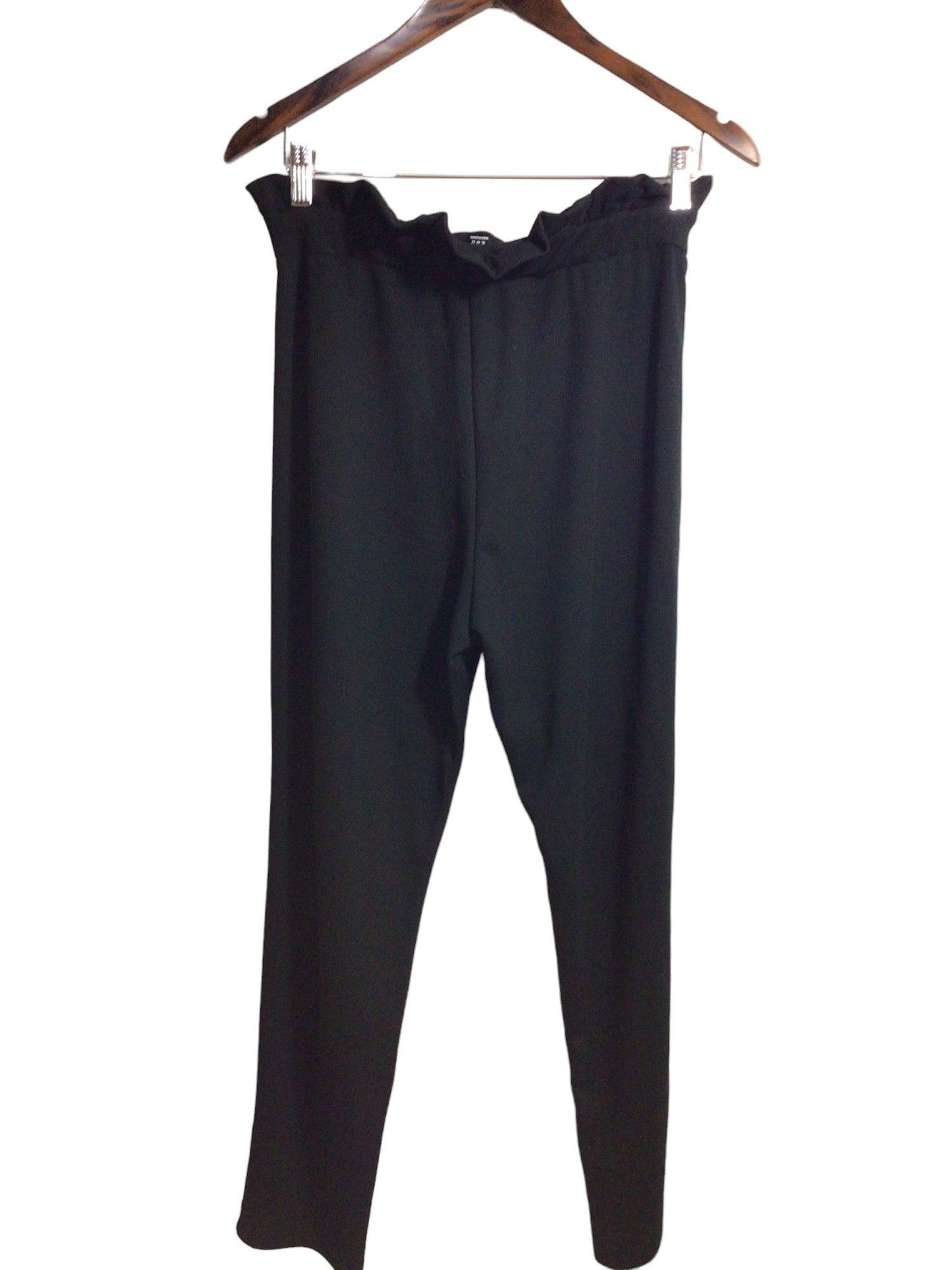 SHEIN Women Work Pants Regular fit in Black - XL - Velora