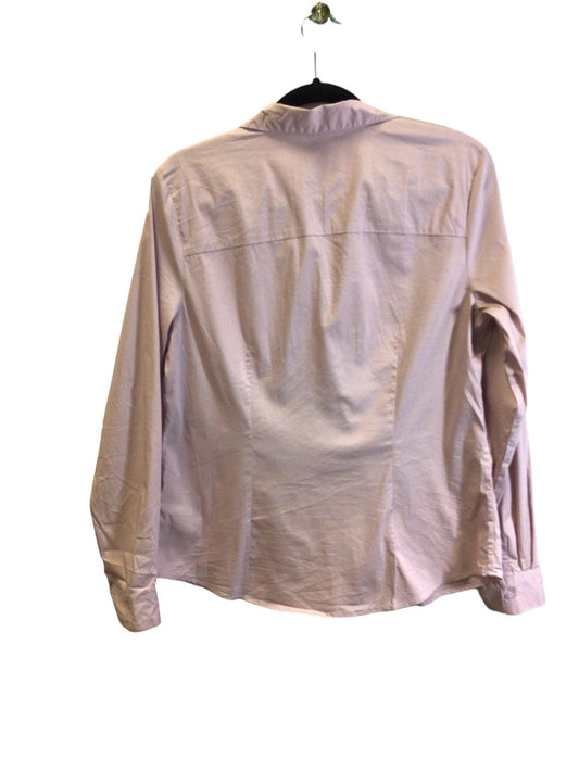 H&M Women Button Down Tops Regular fit in Pink - M - Velora