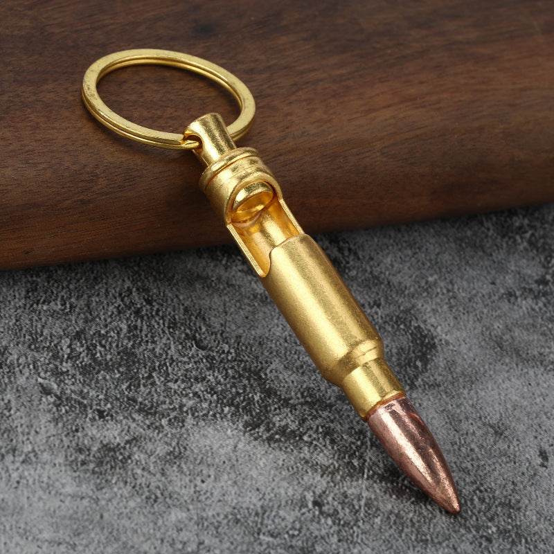 Metal Keychains Bullet Bottle Opener Creative Pendant - Velora