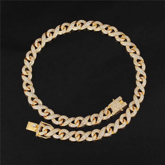 13mm Gold Infinity Link Chain - Velora Luxury Fashion
