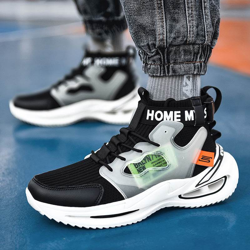 High-Top Male Youth Flying Socks Casual Shoes - Velora