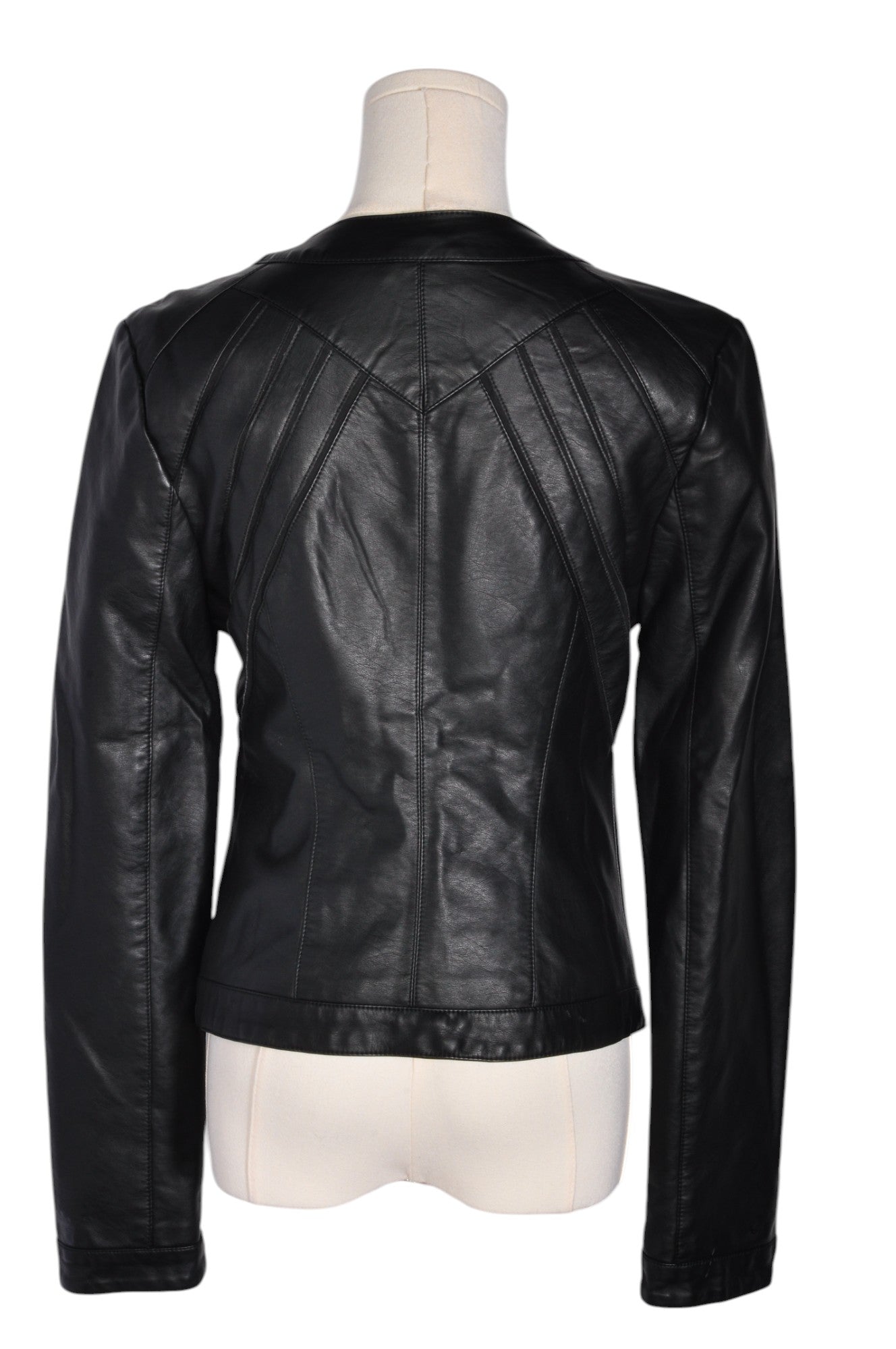 GUESS Women Leather Jackets Regular fit in Black - S - Velora