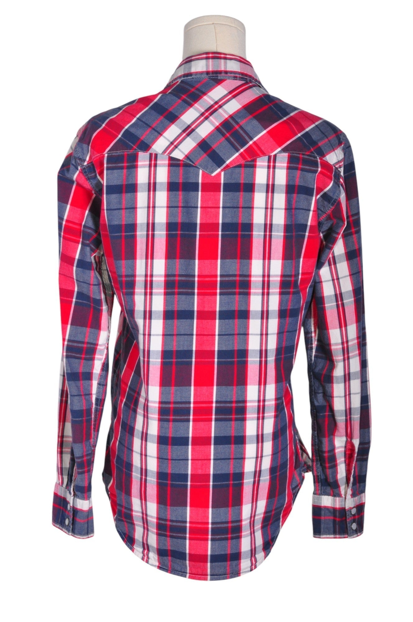 UNBRANDED Women Button Down Tops Regular fit in Red - S - Velora