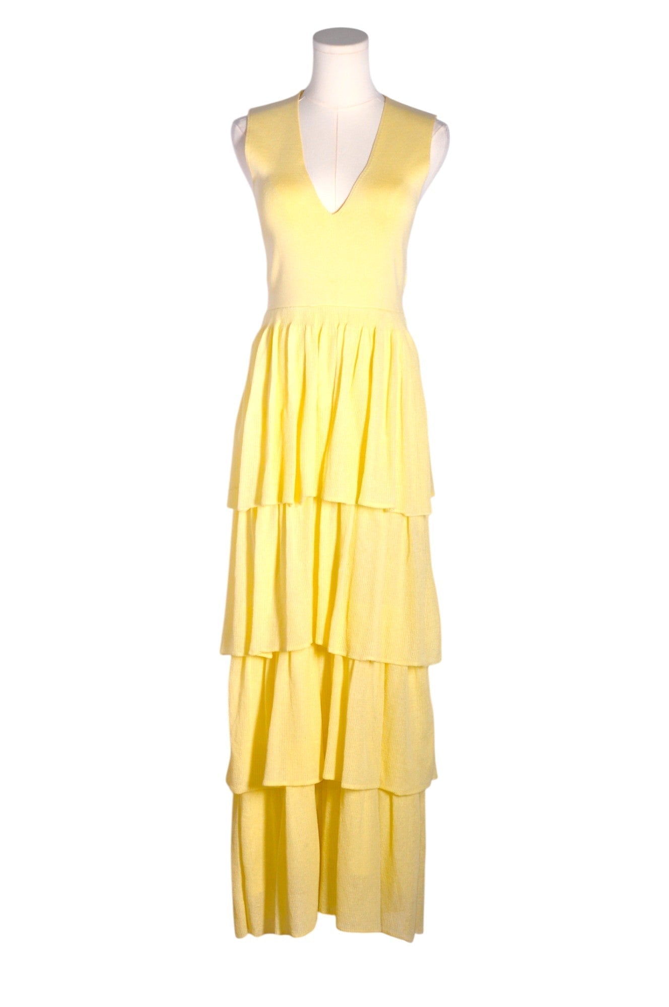 ZARA Women Maxi Dresses Regular fit in Yellow - M Koop