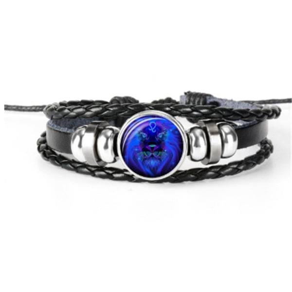 Zodiac Constellation Bracelet Braided Design Bracelet For Men Women Kids - Velora