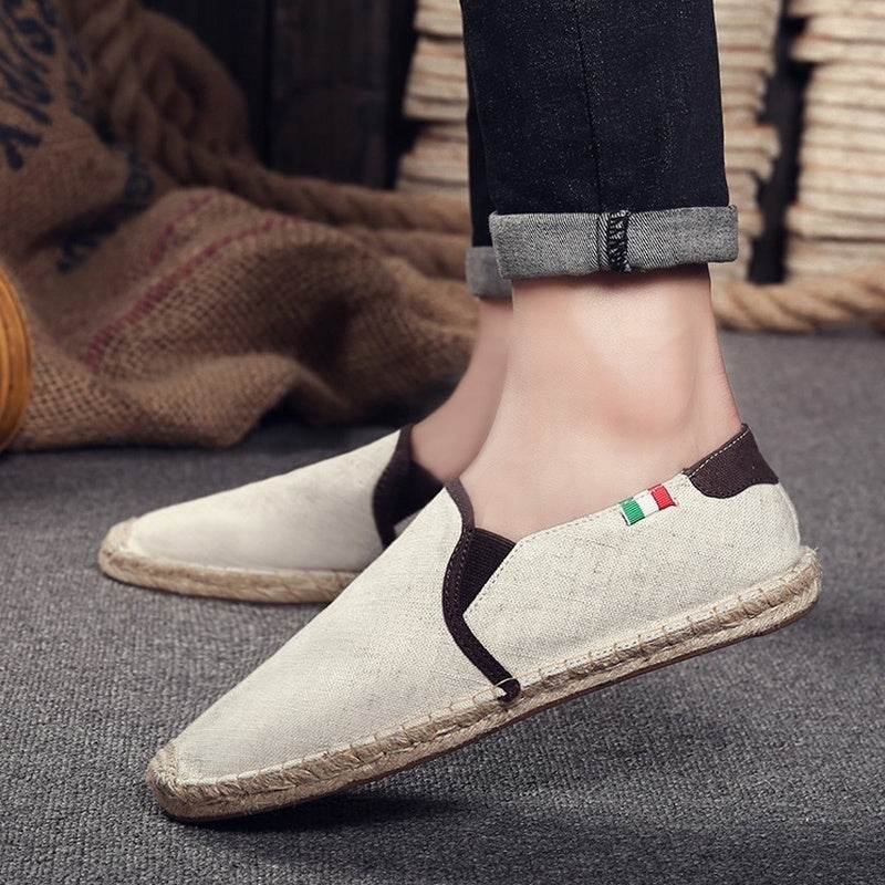 Men's straw canvas shoes - Velora