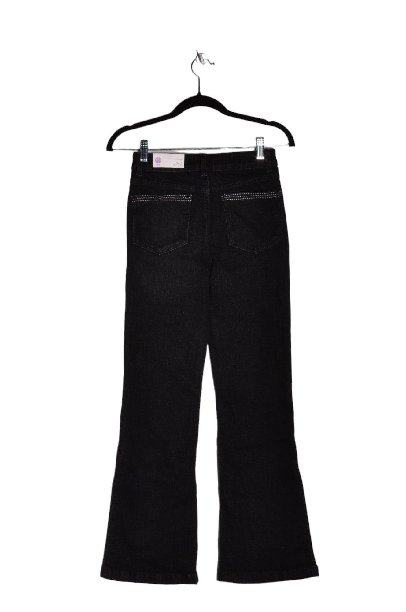 EVSIE Women Straight-Legged Jeans Regular fit in Black - 12, 14
