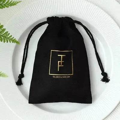 Flannel drawstring jewelry pouch Gift bag Drawstring Storage Pouch - Velora