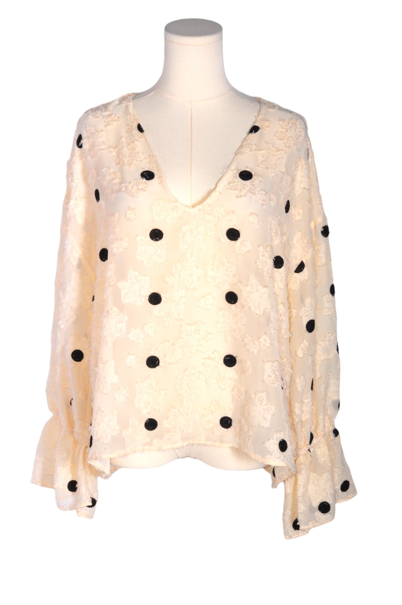 ZARA Women Blouses Regular fit in Beige - L - Velora