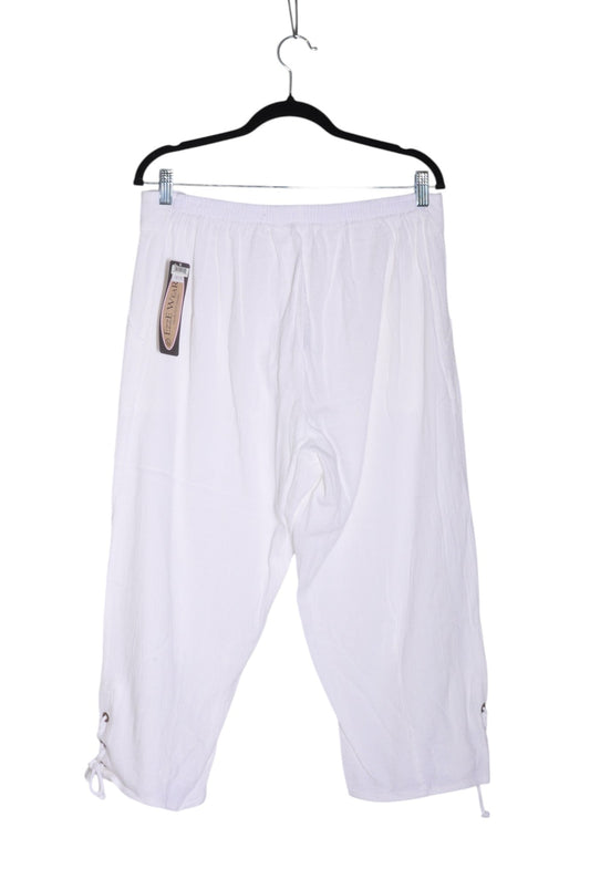 EZZE WEAR Women Capri Pants Regular fit in White - L - Velora