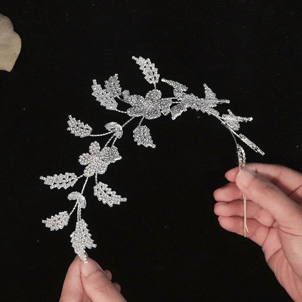 Luxury zircon flower headband - Velora