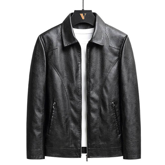Men's Thin Leather Jacket - Velora