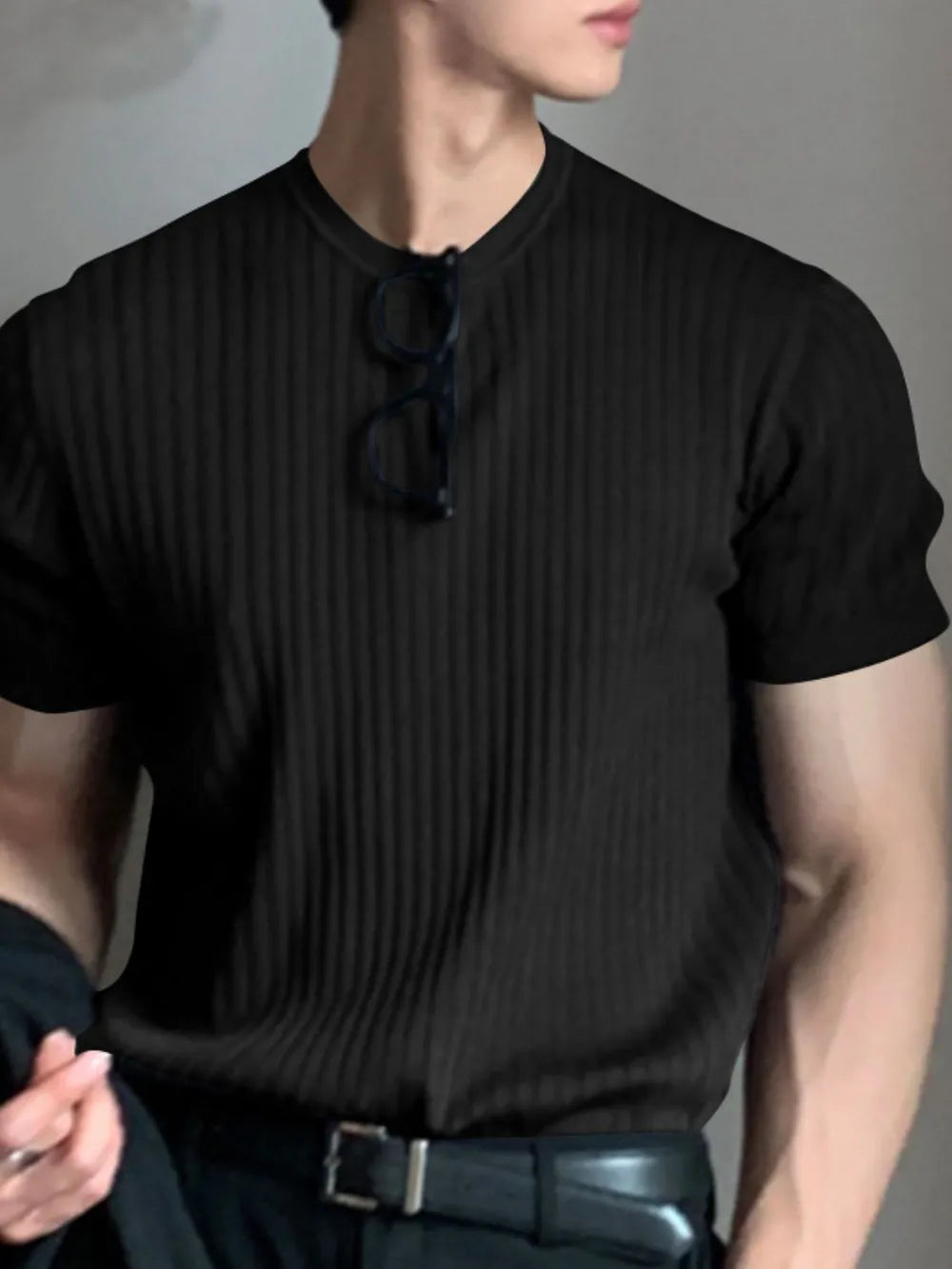 Men's Full Size Round Neck Short Sleeve T-Shirt Plus Size - Velora