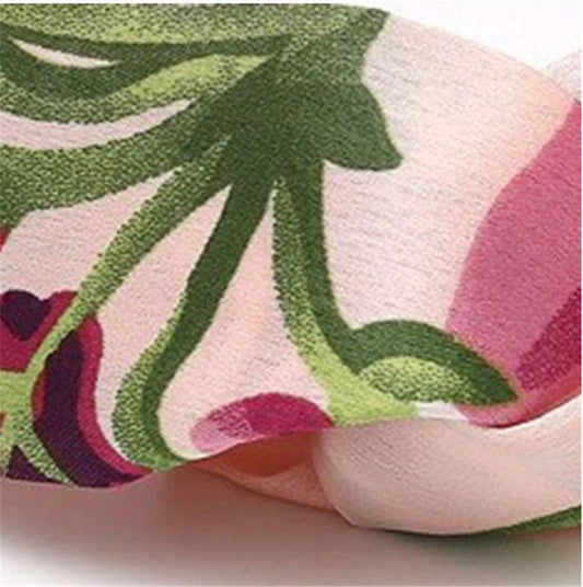 Flower Satin Elastic Cross Headband for women - Velora