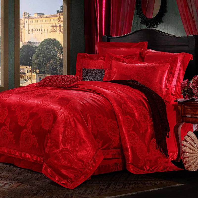 4-Piece Set Of European-Style Luxury Light Luxury Bedding - Velora