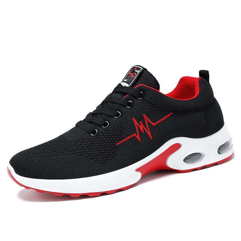 Non-Slip Lace-Up Running Shoes Korean Lightweight Casual Sports Shoes - Velora