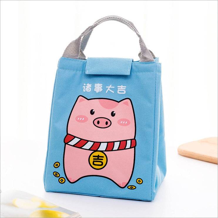 Kids Cartoon Canvas Lunch Bag - Velora