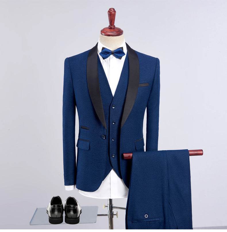 Slim Groom Wedding Reception Formal Dress - Velora