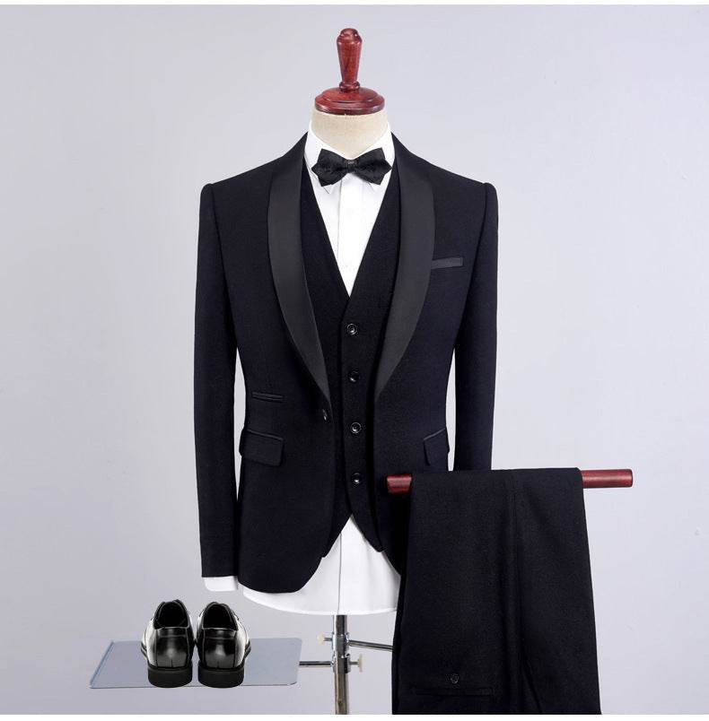 Slim Groom Wedding Reception Formal Dress - Velora