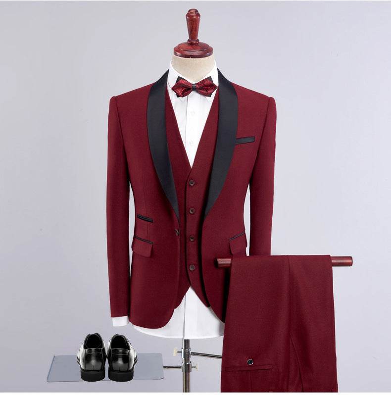 Slim Groom Wedding Reception Formal Dress - Velora