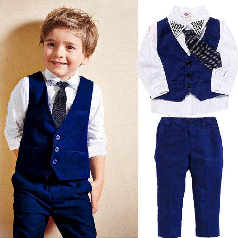 Casual Clothing Suits Boys' Clothes Vests Gentleman Suits - Velora