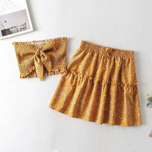 High Waist Skirt Dress Suit - Velora