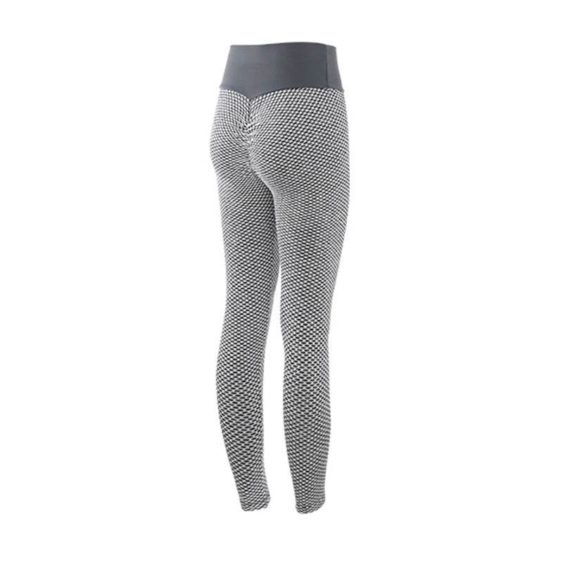 Plaid Leggings Fitness Yoga Pants Women's Seamless High Waist Breathable Gym Leggings - Velora