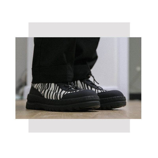 Zebra Print Men's Trendy Shoes Casual Sports Old Shoes - Velora
