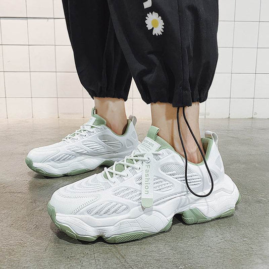 Men's Shoes Spring New Sports And Leisure Men's Korean Version Of The Trend Of Wild Increase Hong Kong Style Ins Old Fashion Shoes - Velora