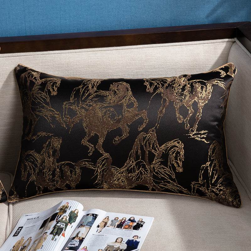 Light Luxury High Precision Jacquard Sofa Cushion Luxury Pillow - Velora