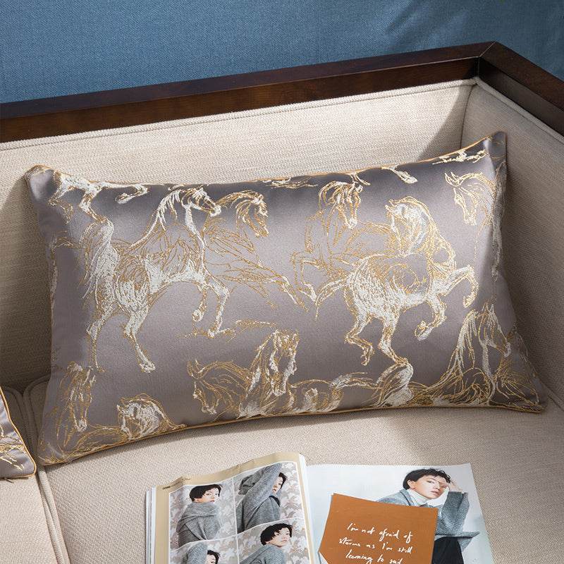 Light Luxury High Precision Jacquard Sofa Cushion Luxury Pillow - Velora