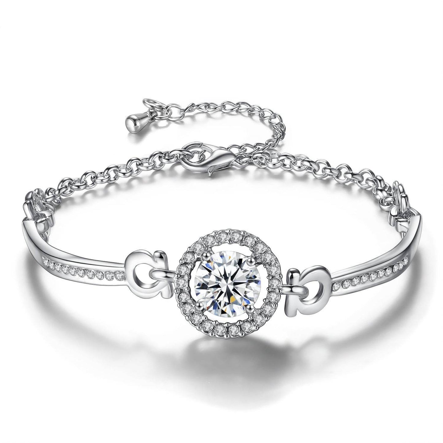 Women's Korean Style Girlfriends Zircon Fashion Bracelets, Bracelets, Jewelry, Beautiful Bracelets Of The Holy Light - Velora