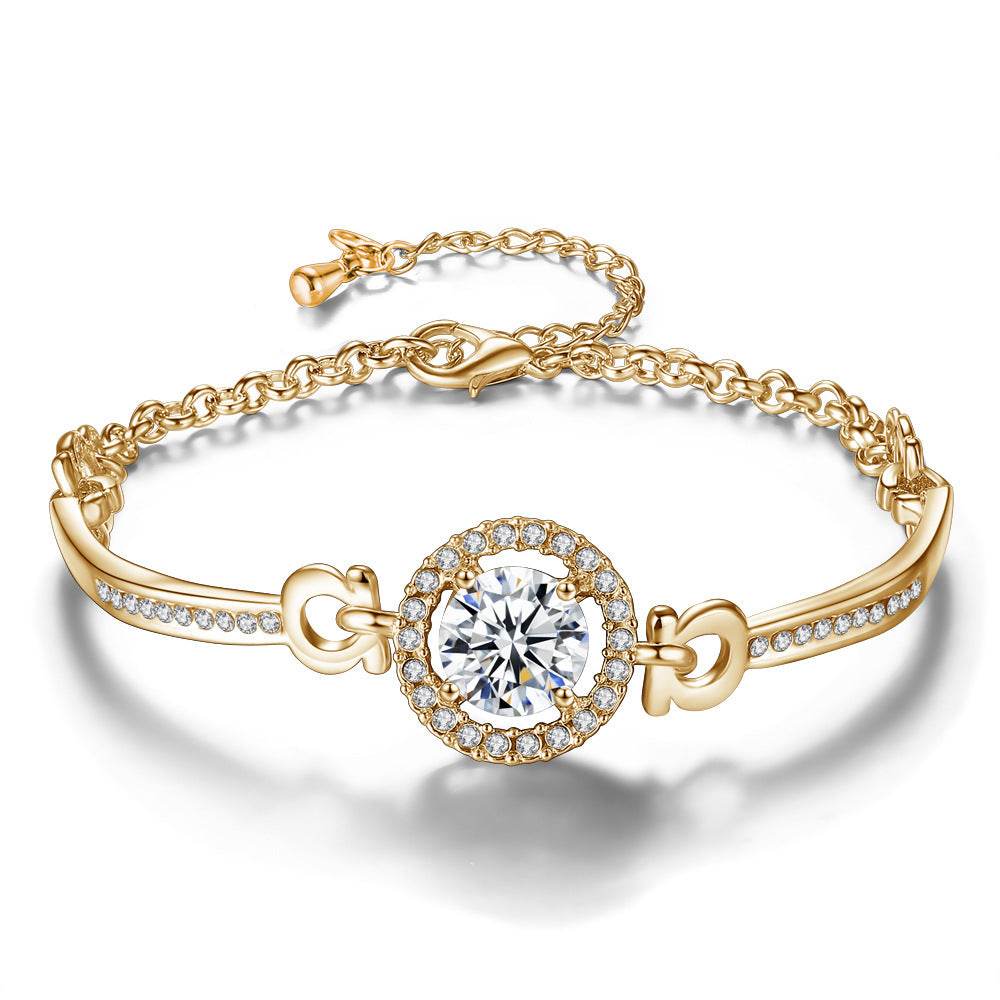 Women's Korean Style Girlfriends Zircon Fashion Bracelets, Bracelets, Jewelry, Beautiful Bracelets Of The Holy Light - Velora