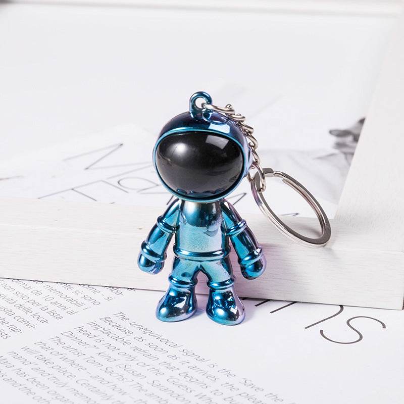 Korean Hip Hop Fashion Cross Spaceman Necklace Keychain - Velora