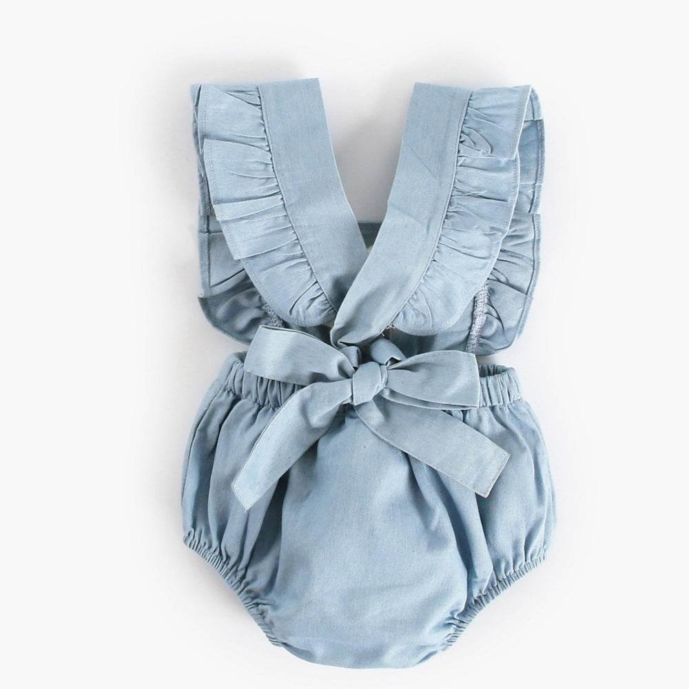 Ins Denim Baby One-piece Bodysuits Baby Romper Spring - Velora