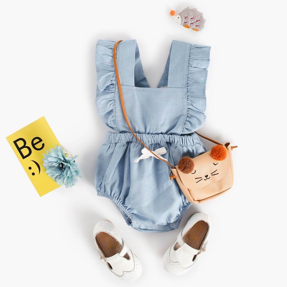 Ins Denim Baby One-piece Bodysuits Baby Romper Spring - Velora