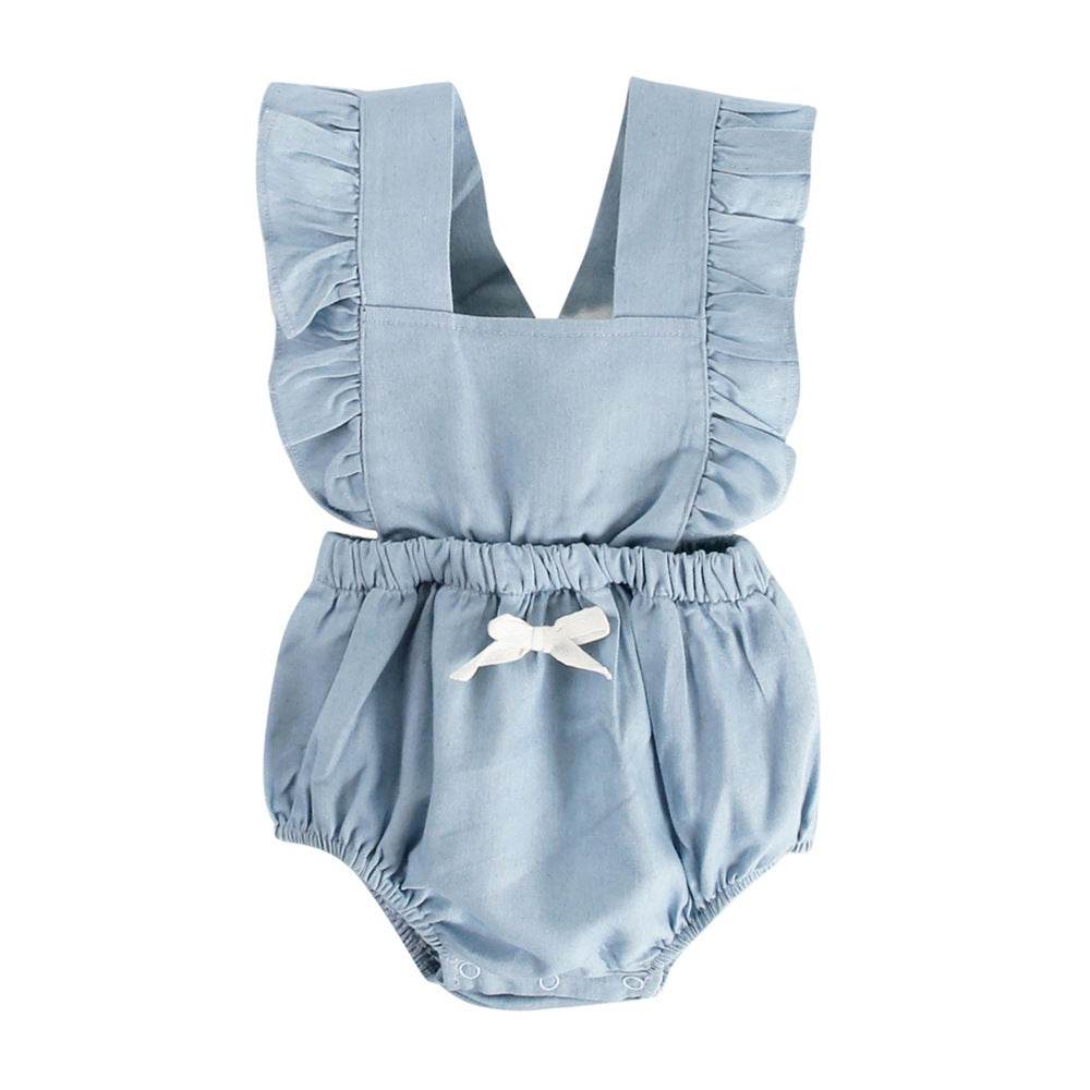 Ins Denim Baby One-piece Bodysuits Baby Romper Spring - Velora