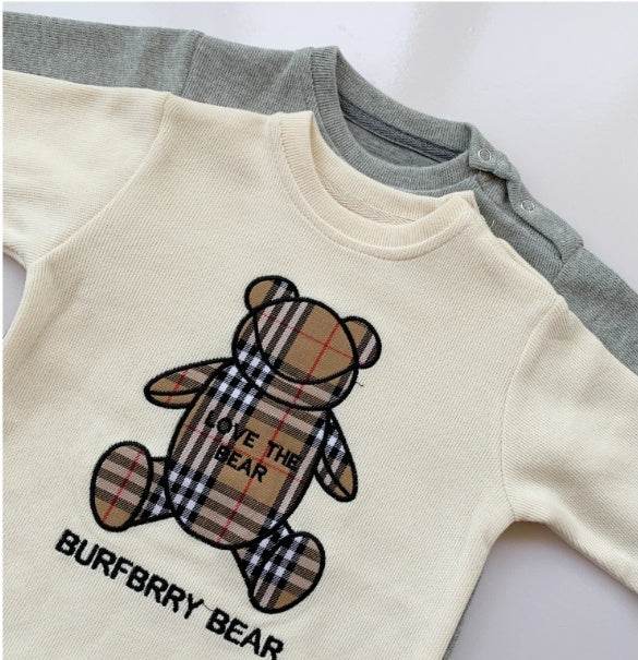 Baby Onesies Boys Baby Rompers Trendy Fans Infant Children'S Wear Girls' Rompers Plaid Children'S Jumpsuits Bears - Velora