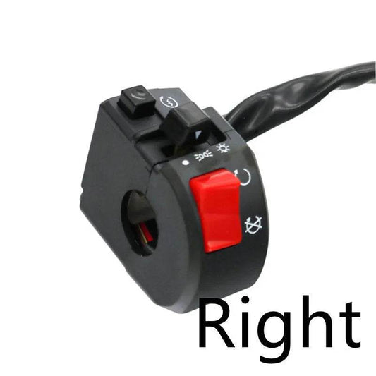 Motorcycle Horn Button Switch Motorbike Turn Signal Electric Fog Lamp Light Start Handlebar Controller Switches - Velora