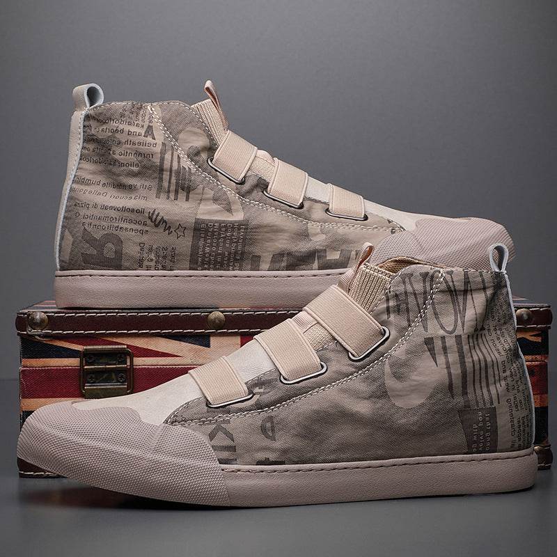 Men's High-top Camouflage Canvas Shoes Youth Fashion Casual Shoes - Velora