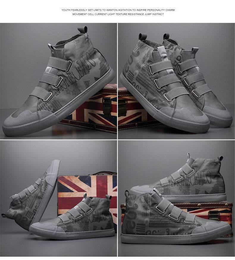 Men's High-top Camouflage Canvas Shoes Youth Fashion Casual Shoes - Velora