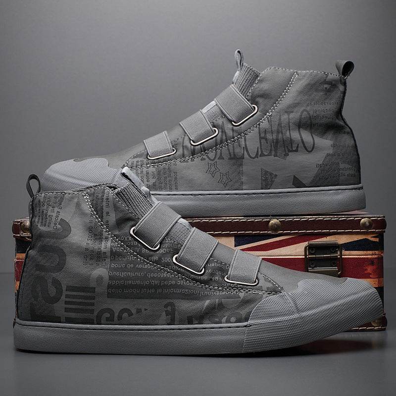 Men's High-top Camouflage Canvas Shoes Youth Fashion Casual Shoes - Velora