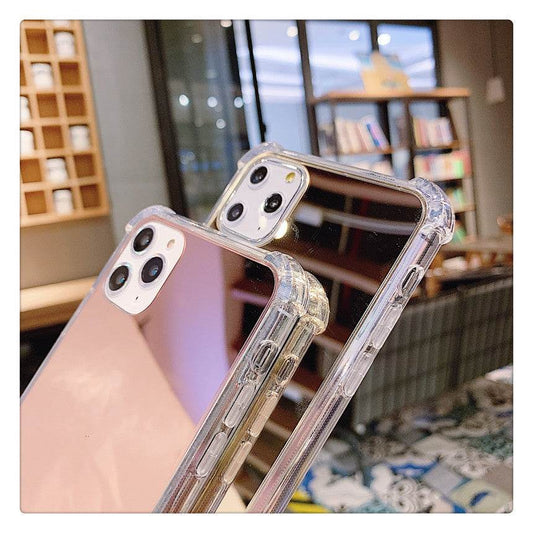 Soft rubber Mirror Phone Case women iphone case - Velora