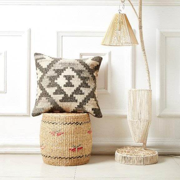 American Country Style Imported From India Ethnic Style Kilim Hand Woven Hard Wool Pillow Cover Cushion - Velora