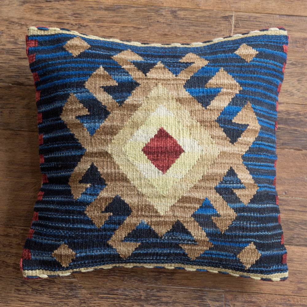 American Country Style Imported From India Ethnic Style Kilim Hand Woven Hard Wool Pillow Cover Cushion - Velora