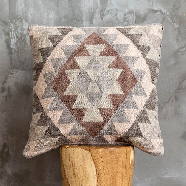 American Country Style Imported From India Ethnic Style Kilim Hand Woven Hard Wool Pillow Cover Cushion - Velora